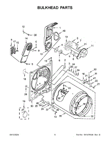 04 - Bulkhead Parts parts for Maytag Dryer MED6200KW0 from AppliancePartsPros.com