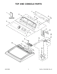 02 - Top And Console Parts parts for Maytag Dryer MED6230HC0 from AppliancePartsPros.com