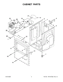03 - Cabinet Parts parts for Maytag Dryer MED6230HC0 from AppliancePartsPros.com