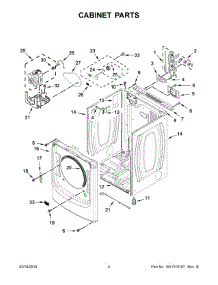 03 - Cabinet Parts parts for Maytag Dryer MED6630HC0 from AppliancePartsPros.com