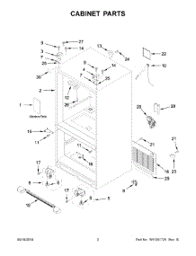02 - Cabinet Parts parts for Maytag Refrigerator MFF2558FEZ03 from AppliancePartsPros.com