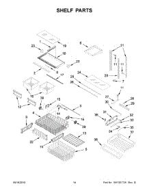 08 - Shelf Parts parts for Maytag Refrigerator MFF2558FEZ03 from AppliancePartsPros.com