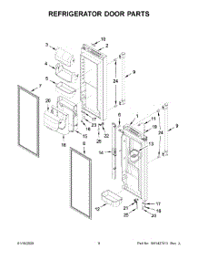 05 - Refrigerator Door Parts parts for Maytag Refrigerator MFI2269FRZ05 from AppliancePartsPros.com