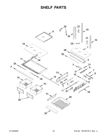 08 - Shelf Parts parts for Maytag Refrigerator MFI2269FRZ05 from AppliancePartsPros.com