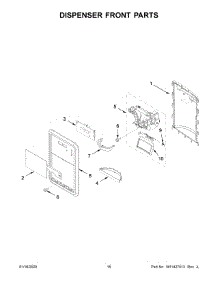 09 - Dispenser Front Parts parts for Maytag Refrigerator MFI2269FRZ05 from AppliancePartsPros.com