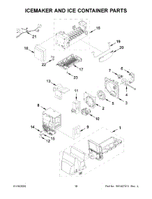 10 - Icemaker And Ice Container Parts parts for Maytag Refrigerator MFI2269FRZ05 from AppliancePartsPros.com