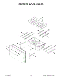 06 - Freezer Door Parts parts for Maytag Refrigerator MFI2269FRZ05 from AppliancePartsPros.com