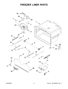 04 - Freezer Liner Parts parts for Maytag Refrigerator MFI2570FEW03 from AppliancePartsPros.com