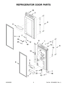 05 - Refrigerator Door Parts parts for Maytag Refrigerator MFI2570FEW03 from AppliancePartsPros.com
