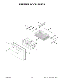 06 - Freezer Door Parts parts for Maytag Refrigerator MFI2570FEW03 from AppliancePartsPros.com