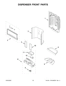 09 - Dispenser Front Parts parts for Maytag Refrigerator MFI2570FEW03 from AppliancePartsPros.com