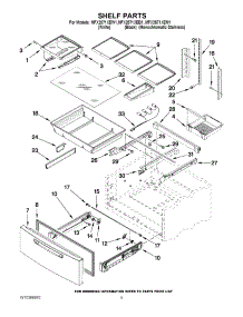 03 - Shelf Parts parts for Maytag Refrigerator MFX2571XEB1Q from AppliancePartsPros.com