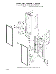 07 - Refrigerator Door Parts parts for Maytag Refrigerator MFX2571XEB1Q from AppliancePartsPros.com