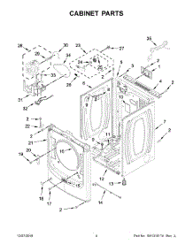 03 - Cabinet Parts parts for Maytag Dryer MGD8630HW0 from AppliancePartsPros.com