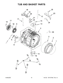06 - Tub And Basket Parts parts for Maytag Washer MHW8630HC1 from AppliancePartsPros.com