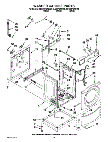 09 - Washer Cabinet Parts parts for Maytag Dryer MLE20PNAGWO from AppliancePartsPros.com