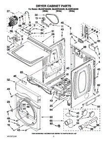 02 - Dryer Cabinet Parts parts for Maytag Dryer MLE20PNAGWO from AppliancePartsPros.com