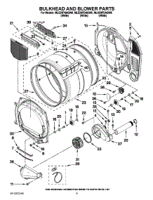 03 - Bulkhead And Blower Parts parts for Maytag Dryer MLE20PNAGWO from AppliancePartsPros.com