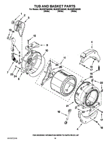 11 - Tub And Basket Parts parts for Maytag Dryer MLE20PNAGWO from AppliancePartsPros.com