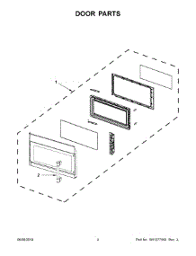 03 - Door Parts parts for Maytag Microwave MMV1174FZ3 from AppliancePartsPros.com