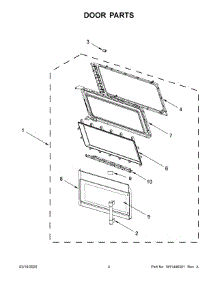 03 - Door Parts parts for Maytag Microwave MMV5220FZ6 from AppliancePartsPros.com