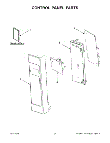 02 - Control Panel Parts parts for Maytag Microwave MMV5220FZ6 from AppliancePartsPros.com
