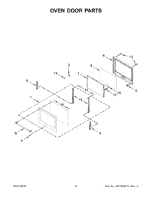 04 - Oven Door Parts parts for Maytag Microwave MMW9730FZ04 from AppliancePartsPros.com