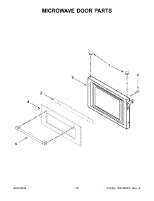 09 - Microwave Door Parts parts for Maytag Microwave MMW9730FZ04 from AppliancePartsPros.com