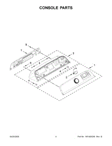03 - Console Parts parts for Maytag Washer MVW6230RHW0 from AppliancePartsPros.com
