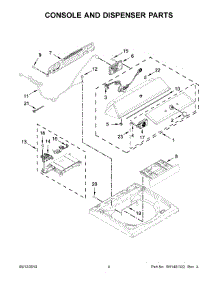 03 - Console And Dispenser Parts parts for Maytag Washer MVWB865GW1 from AppliancePartsPros.com