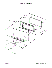 03 - Door Parts parts for Maytag Microwave YJMV9196CB1 from AppliancePartsPros.com