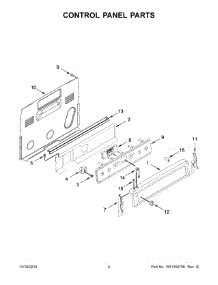 03 - Control Panel Parts parts for Maytag Range YMER8800FW2 from AppliancePartsPros.com