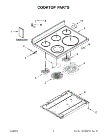 02 - Cooktop Parts parts for Maytag Range YMER8800FW2 from AppliancePartsPros.com