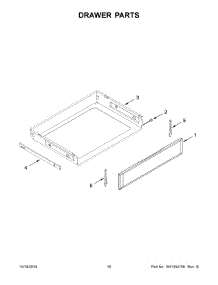 06 - Drawer Parts parts for Maytag Range YMER8800FW2 from AppliancePartsPros.com