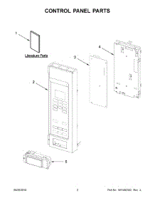 02 - Control Panel Parts parts for Maytag Microwave YMMV1175JK0 from AppliancePartsPros.com