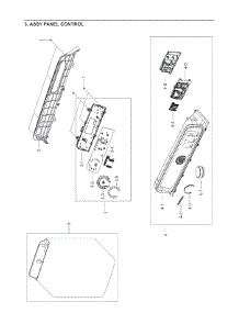 3. Assy Panel Control parts for Samsung Dryer DV19J3000GW-AX from AppliancePartsPros.com