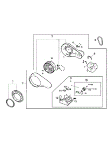Motor Assy parts for Samsung Dryer DV210AEW/XAA-00 from AppliancePartsPros.com