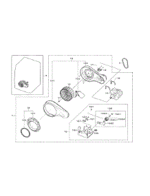 Motor parts for Samsung Dryer DV330AEW/XAA-01 from AppliancePartsPros.com