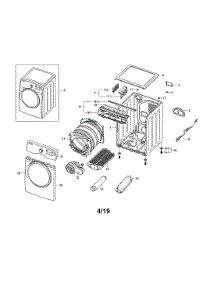 Main Unit parts for Samsung Dryer DV330AEW/XAA-01 from AppliancePartsPros.com