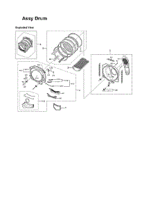 Drum Assy parts for Samsung Dryer DV337AGG/XAA-01 from AppliancePartsPros.com