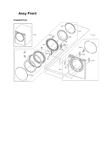 Front Assy parts for Samsung Dryer DV337AGG/XAA-02 from AppliancePartsPros.com