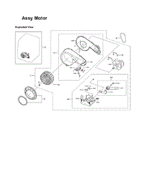 Motor Assy parts for Samsung Dryer DV337AGG/XAA-02 from AppliancePartsPros.com
