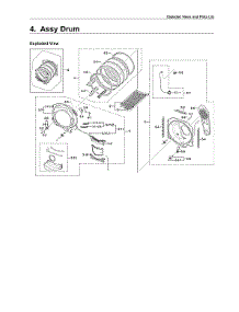 Drum Assy parts for Samsung Dryer DV350AEW/XAA-03 from AppliancePartsPros.com