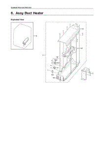 Duct Heater Assy parts for Samsung Dryer DV350AEW/XAA-03 from AppliancePartsPros.com