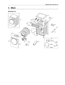 Main Assy parts for Samsung Dryer DV350AEW/XAA-03 from AppliancePartsPros.com