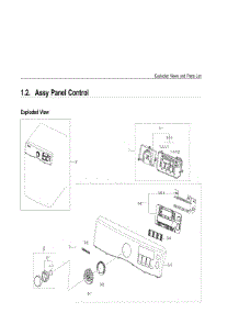 1.2. Assy Panel Control parts for Samsung Dryer DV393GTPARA-A1 from AppliancePartsPros.com