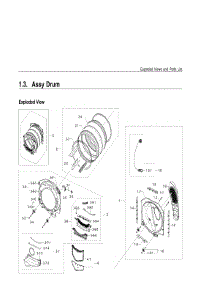 1.3. Assy Drum parts for Samsung Dryer DV393GTPARA-A1 from AppliancePartsPros.com