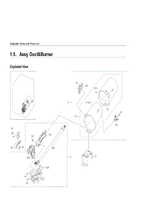 1.5. Assy Duct&Burner parts for Samsung Dryer DV393GTPARAA1 from AppliancePartsPros.com