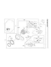 Motor Duct Assy parts for Samsung Dryer DV40J3000EW/A2-02 from AppliancePartsPros.com
