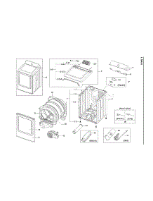 Main Assy parts for Samsung Dryer DV40J3000EW/A2-02 from AppliancePartsPros.com
